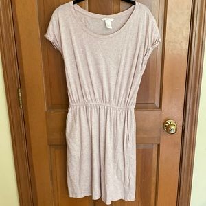 H&M Small Light Pink T-Shirt Dress